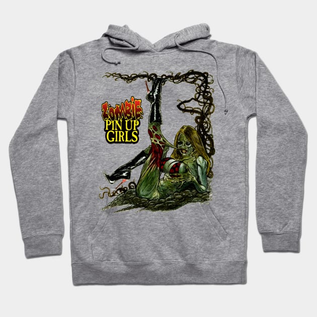 Zombie Pinup Diva : The Skin in My Teeth Hoodie by rsacchetto